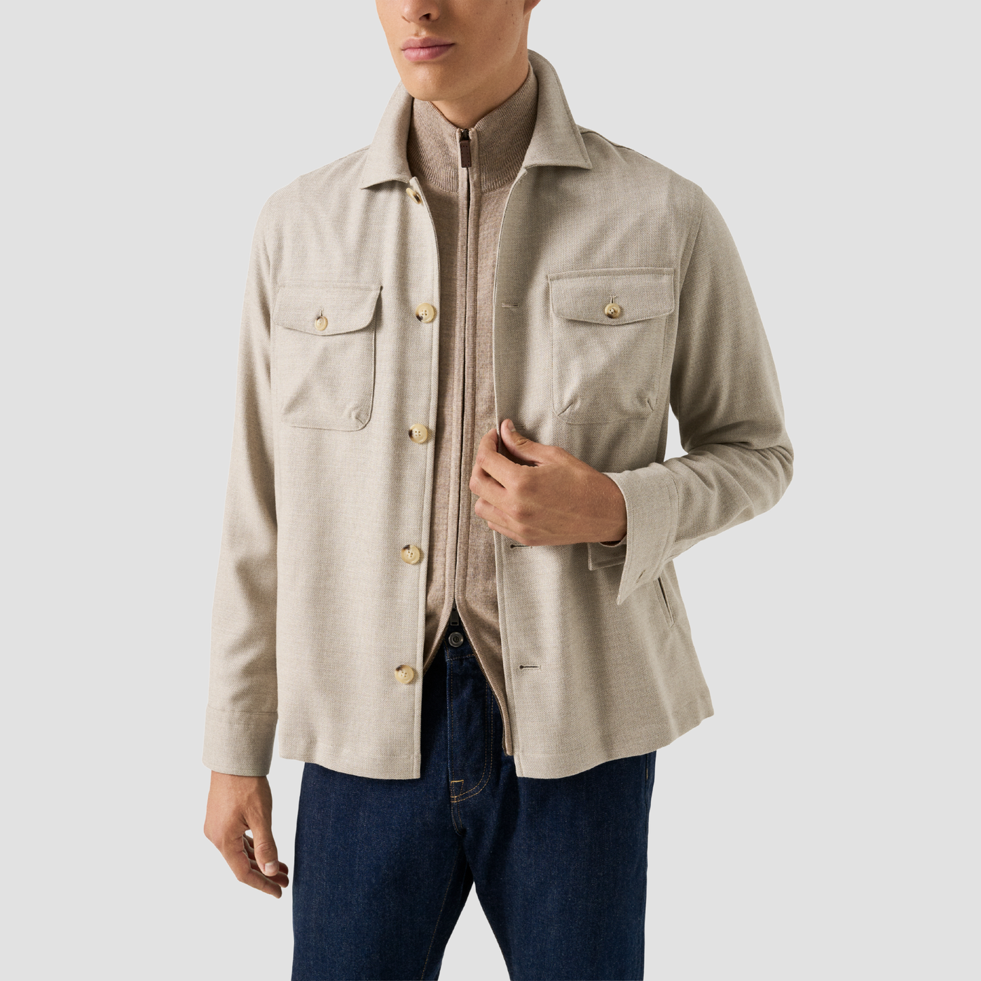 Wool Cashmere Overshirt
